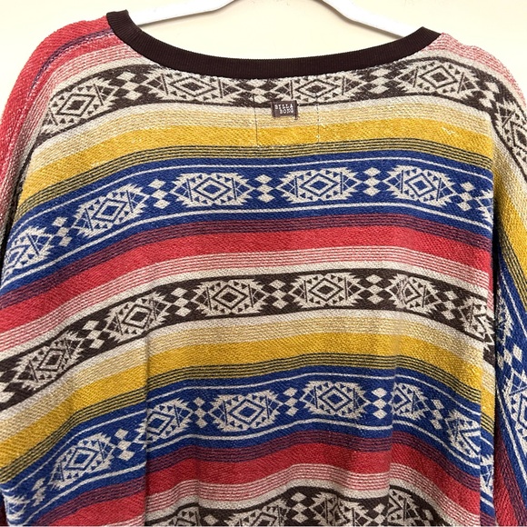 Billabong Women’s Striped Aztec Crewneck Sweater - Picture 8 of 11